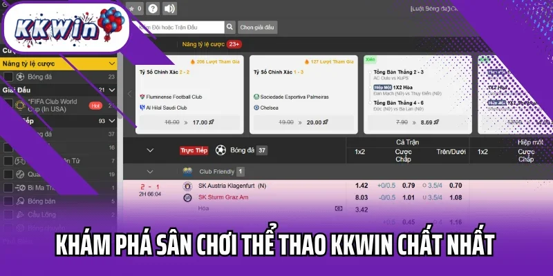 Khám phá sân chơi thể thao Kkwin chất nhất